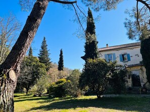 Property grounds - Gîte le Moulinage du Luol with wooded grounds (Saint-Julien-du-Serre)