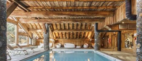 Indoor pool, a heated pool