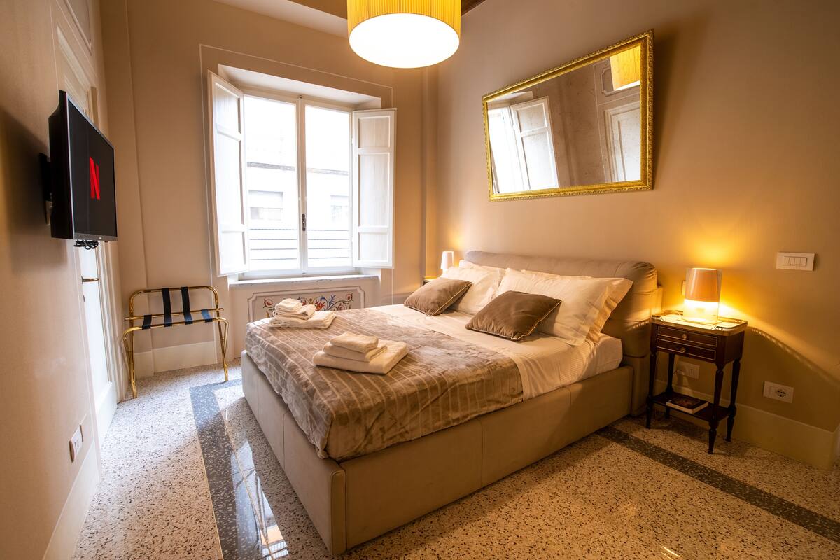 Egyptian cotton sheets, premium bedding, down duvets, memory-foam beds