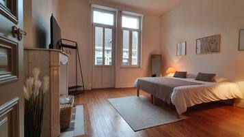 1 bedroom, iron/ironing board, travel crib, free WiFi