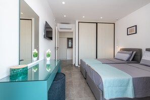 2 Schlafzimmer, schallisolierte Zimmer, Bügeleisen/Bügelbrett