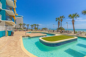 Indoor pool, outdoor pool - DELUXE King Suite w Dishwasher & Washer/Dryer at Atlantica Resort Myrtle Beach (Myrtle Beach)
