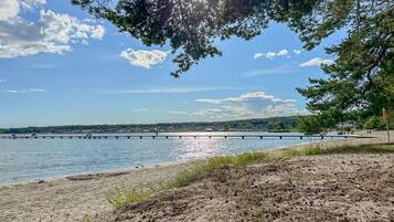 NĂŠr stranden og fisking