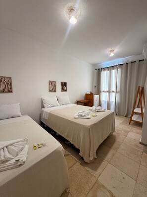 Family Quadruple Room, Beach View | Beach/ocean view - Pousada Mahalô (Cruz)