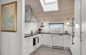 Fridge, microwave, dishwasher, coffee/tea maker
