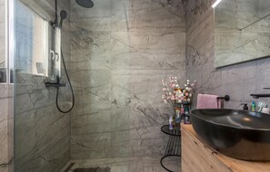 Shower, hair dryer