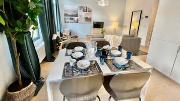 Design-Apartment, 1 Schlafzimmer | Eigene Küche