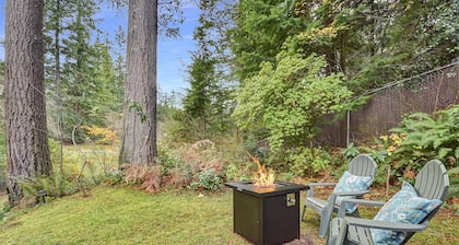 Tiny cabin nestled in the woods