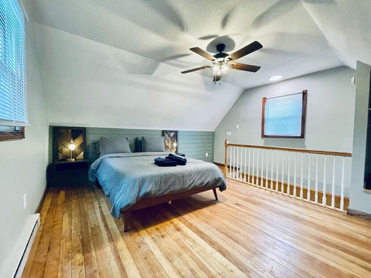 2 soveværelser, skrivebord, strygejern/strygebræt, gratis Wi-Fi