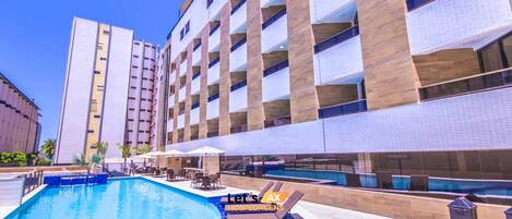 Indoor pool, outdoor pool
