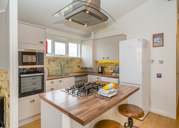 Fridge, oven, stovetop, dishwasher