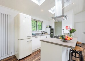 Kühlschrank, Ofen, Herdplatte, Geschirrspüler