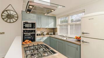 Fridge, oven, stovetop, toaster