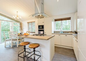 Fridge, oven, stovetop, toaster