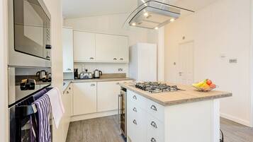 Fridge, oven, stovetop, toaster