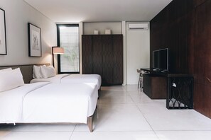 Villa familiale, 3 chambres, piscine privée | 3 chambres, minibar, coffre-fort, accÚs au Wi-Fi (inclus)