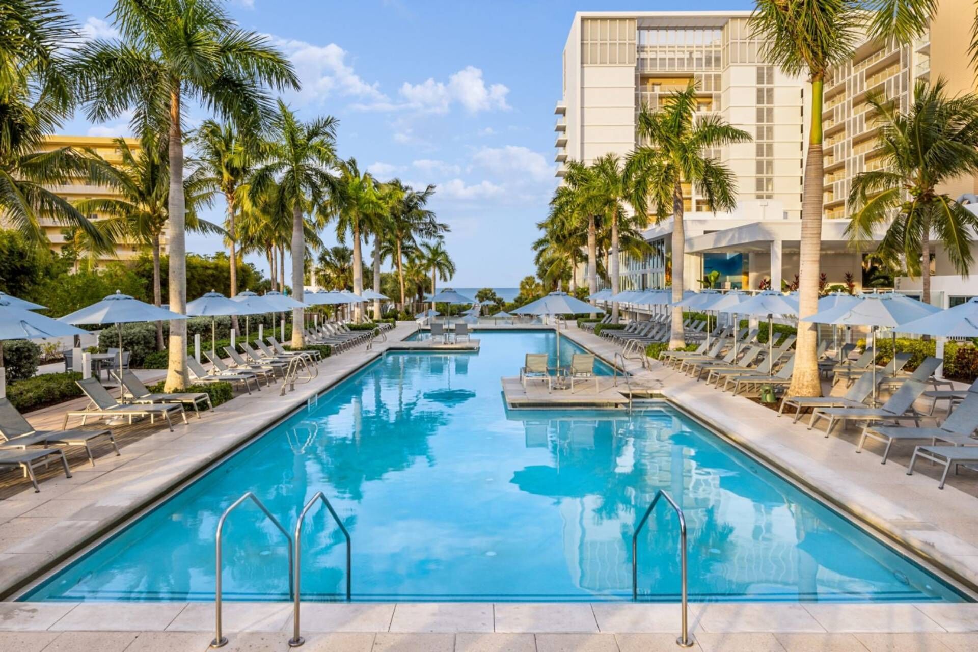 Et oppvarmet basseng