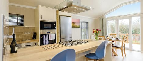 Fridge, oven, stovetop, toaster