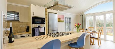 Fridge, oven, stovetop, toaster