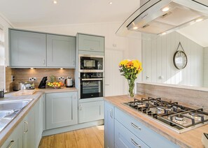 Fridge, oven, stovetop, toaster