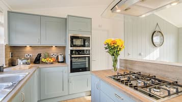 Fridge, oven, stovetop, toaster