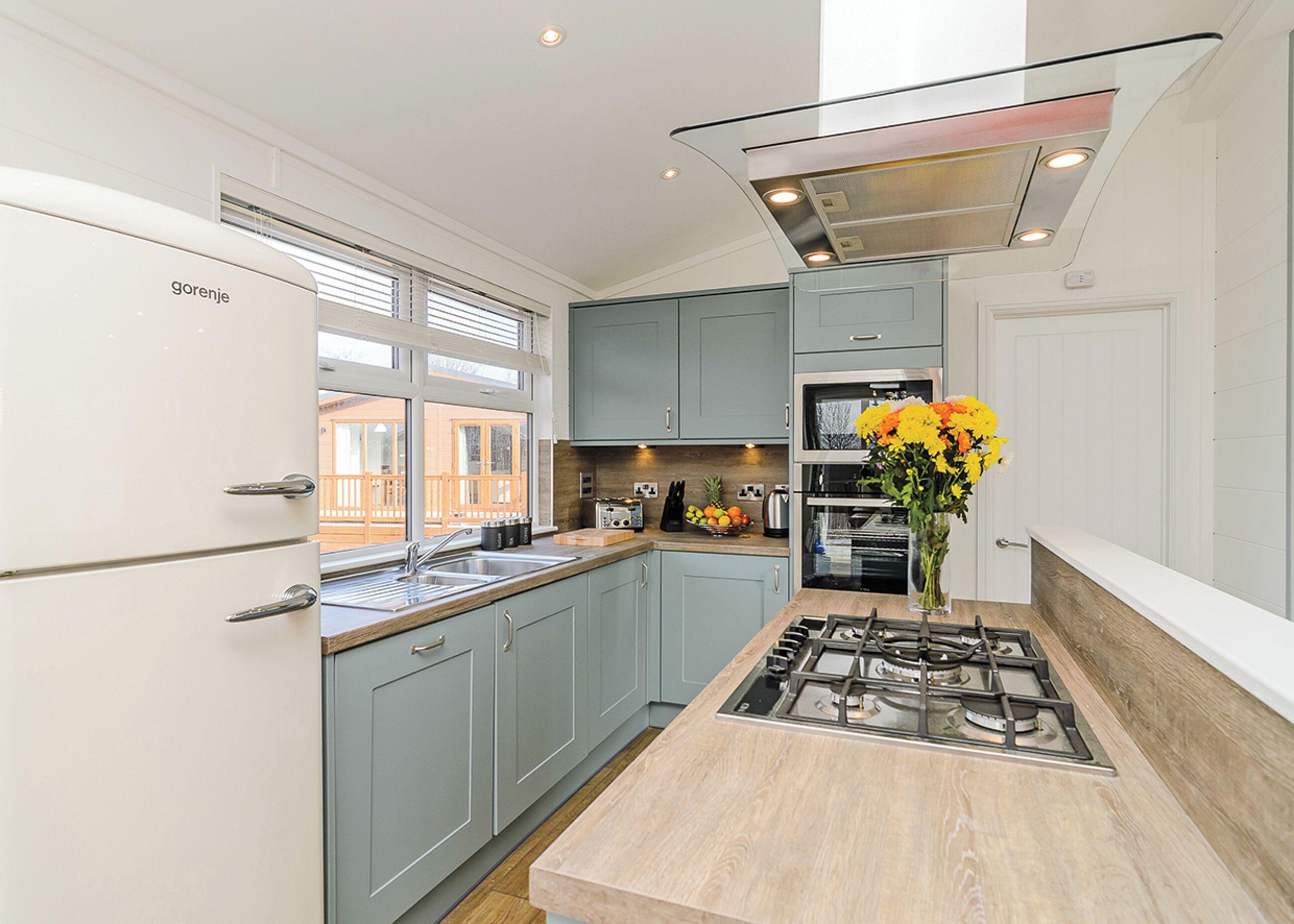Fridge, oven, stovetop, toaster