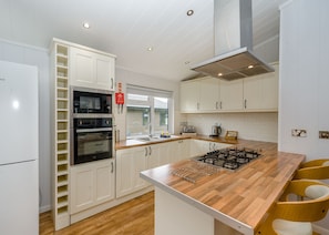 Fridge, oven, stovetop, dishwasher