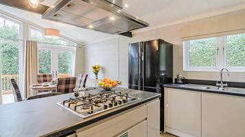 Fridge, oven, stovetop, toaster