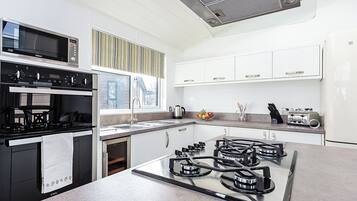 Fridge, oven, stovetop, dishwasher