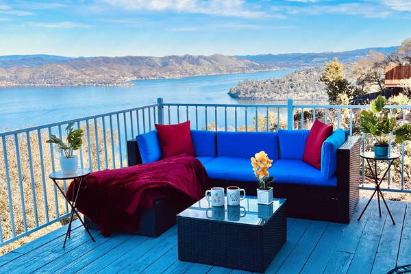 Stunning lake view from large deck