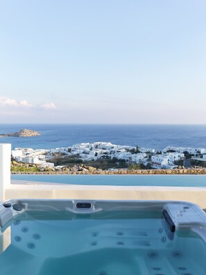 Junior Suite, Sea View (Outdoor Jetted Tub) | Beach/ocean view