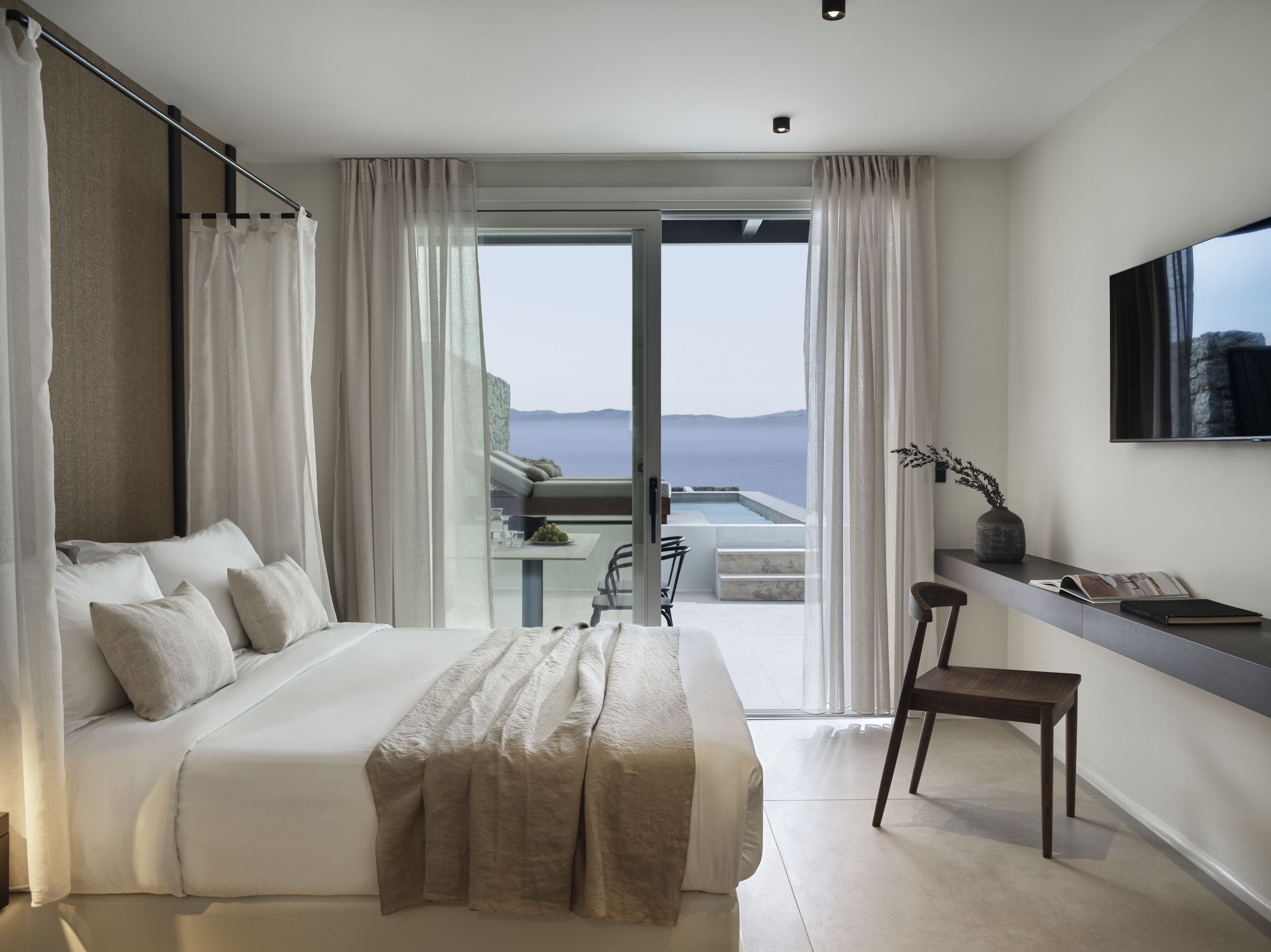 Honeymoon Suite, Private Pool, Sea View | 1 bedroom, premium bedding, down comforters, memory foam beds
