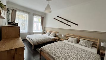 3 dormitorios, cuna de viaje, wifi gratis y ropa de cama