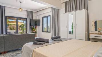 3 soverom, strykejern/-brett, reiseseng for barn og wi-fi (inkludert)