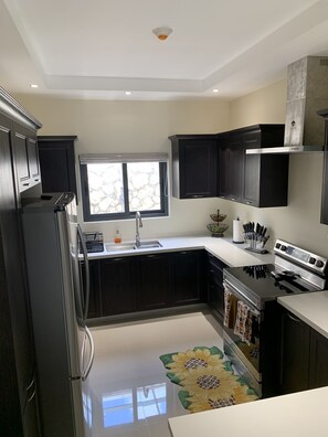 Fridge, microwave, oven, stovetop - Sunshine Oasis @Pyramid Point (ocho rios)