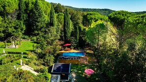 Pool - Elegant Florence Villa: Spa & Panoramic Views with Gym, Jacuzzi and Gardens (Toscana)