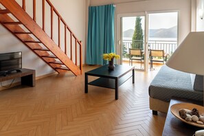 Maisonette with Sea View | In-room safe, free WiFi, bed sheets - Thalassa Hotel (Aktio-Vonitsa)
