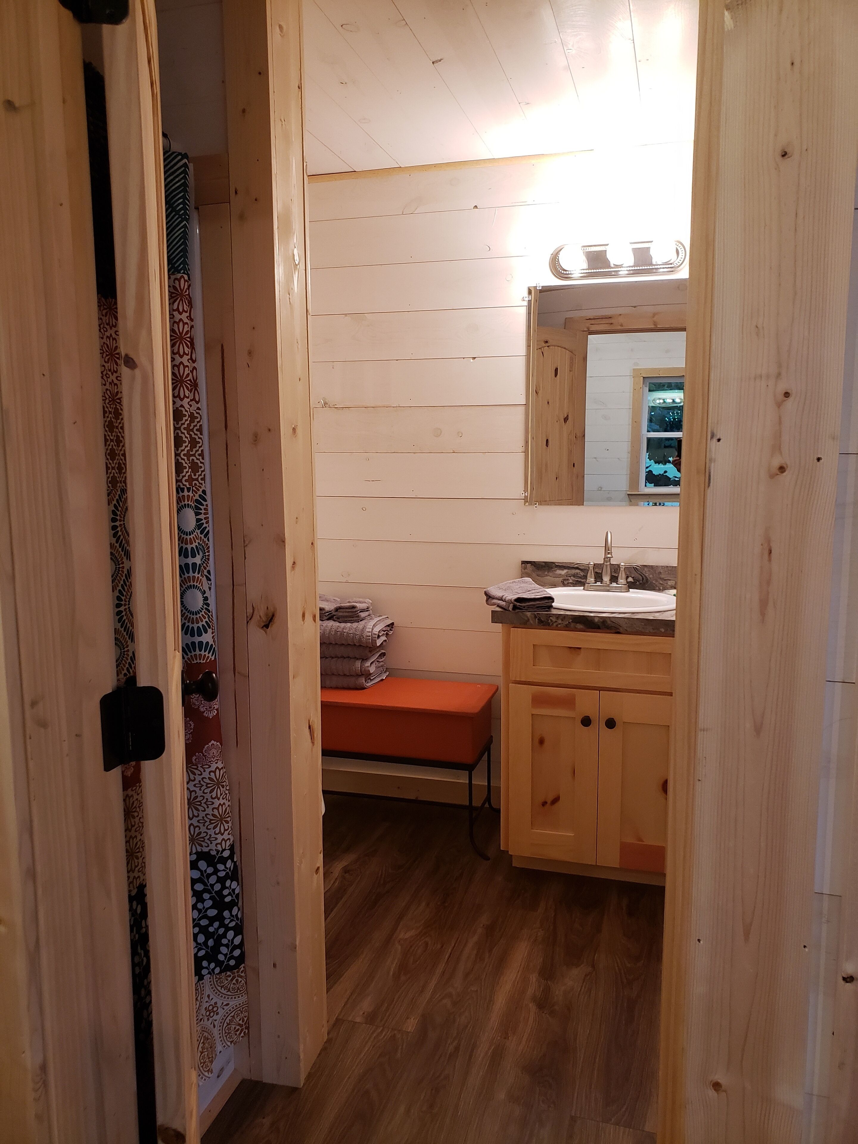 Shower, soap, shampoo