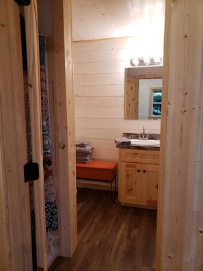 Shower, soap, shampoo