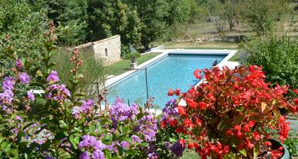 In the heart of the Grand LUBERON, a SWIMMING POOL, CALMNESS