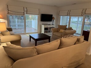 Smart TV, DVD player, books