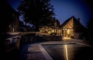 Piscine extérieure, piscine chauffée