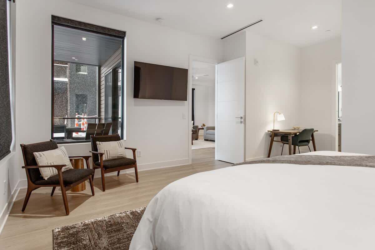 2 bedrooms, iron/ironing board, travel crib, WiFi