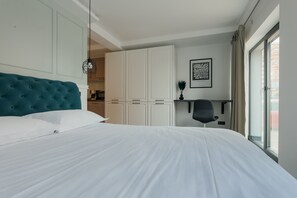 商務公寓 | 1 間臥室、低過敏寢具、遮光布/窗簾、熨斗/熨衣板