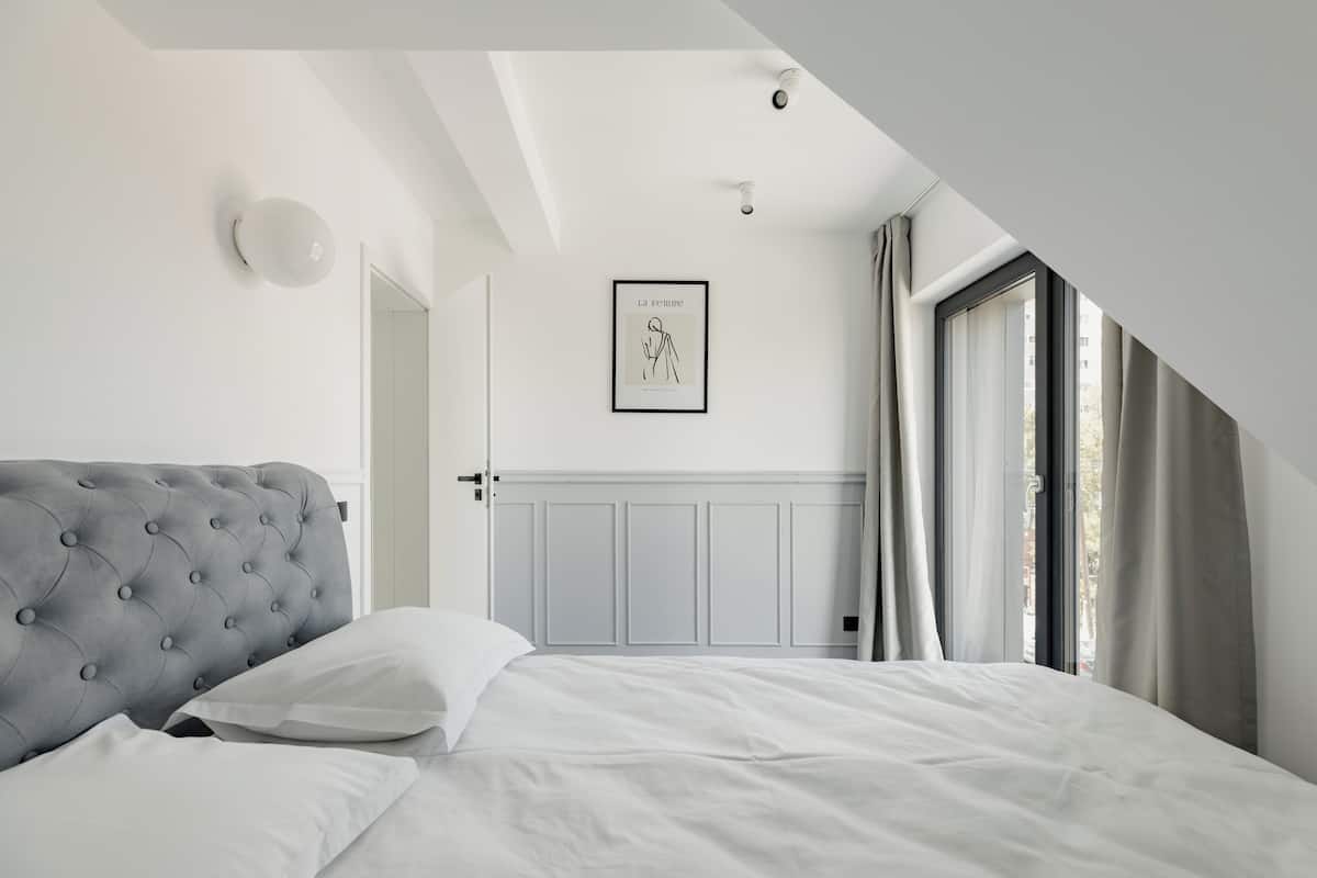 Apartamento empresarial | 1 quarto, roupas de cama antialérgicas, cortinas blackout