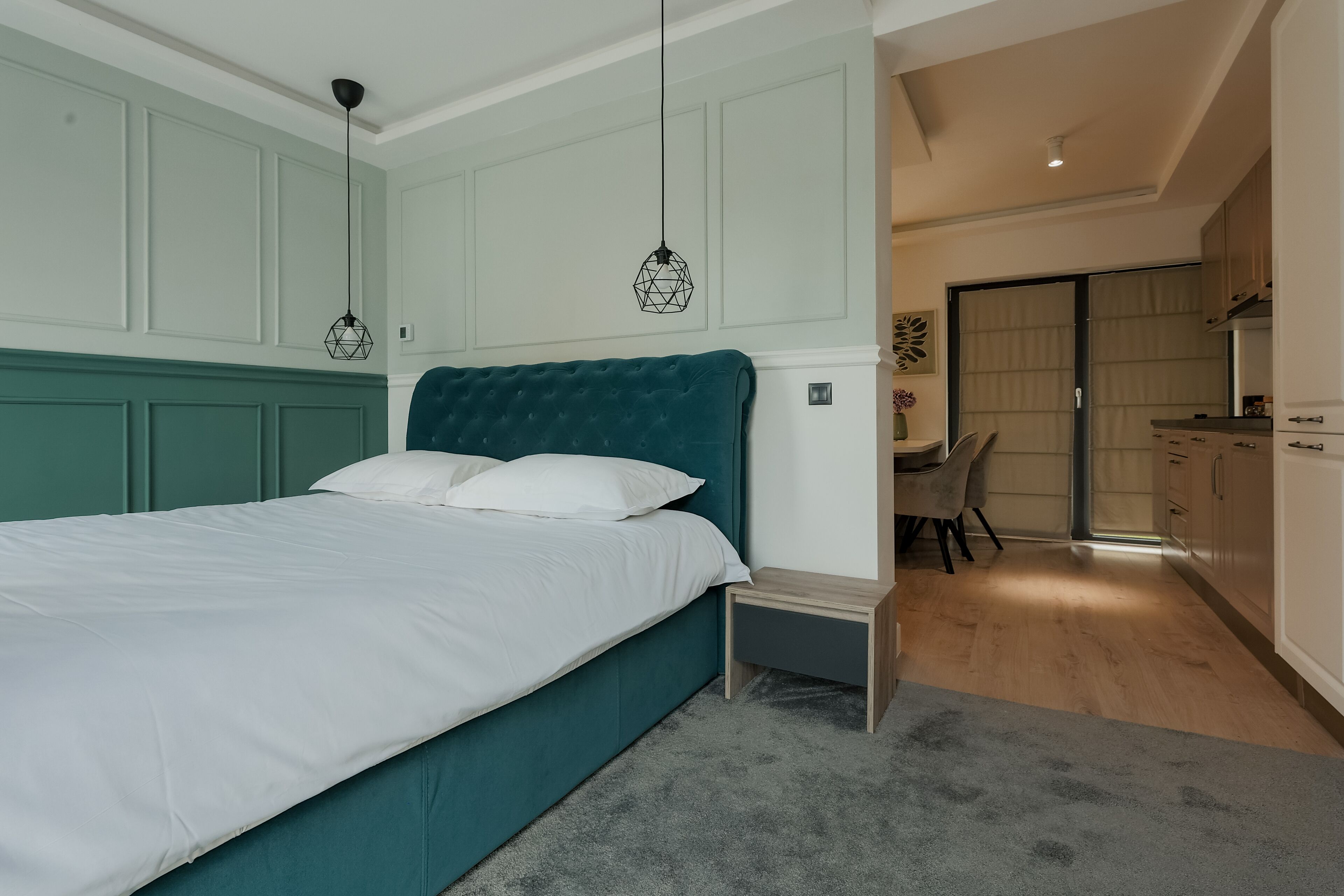 Business Apartment | 1 bedroom, hypo-allergenic bedding, blackout drapes, iron/ironing board