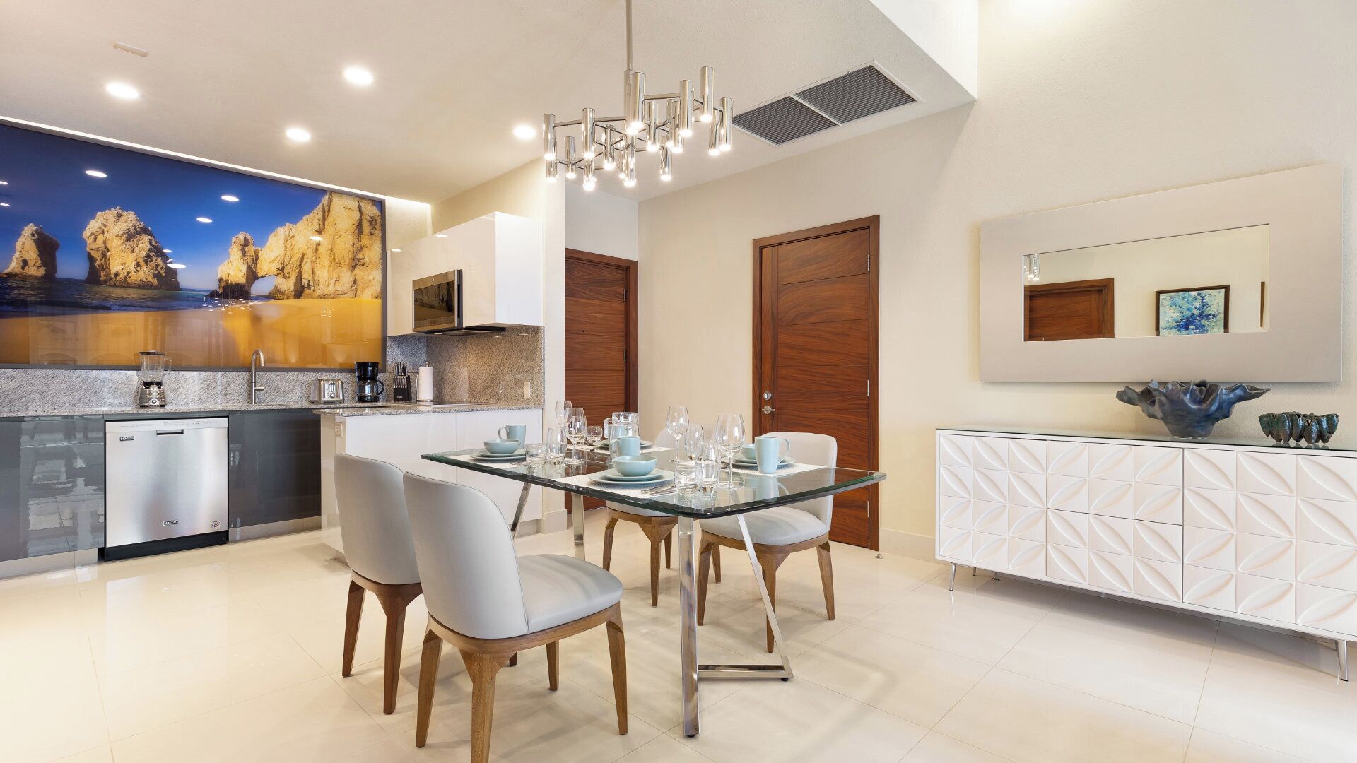 Microwave, coffee/tea maker