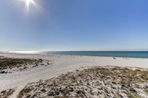 On the beach