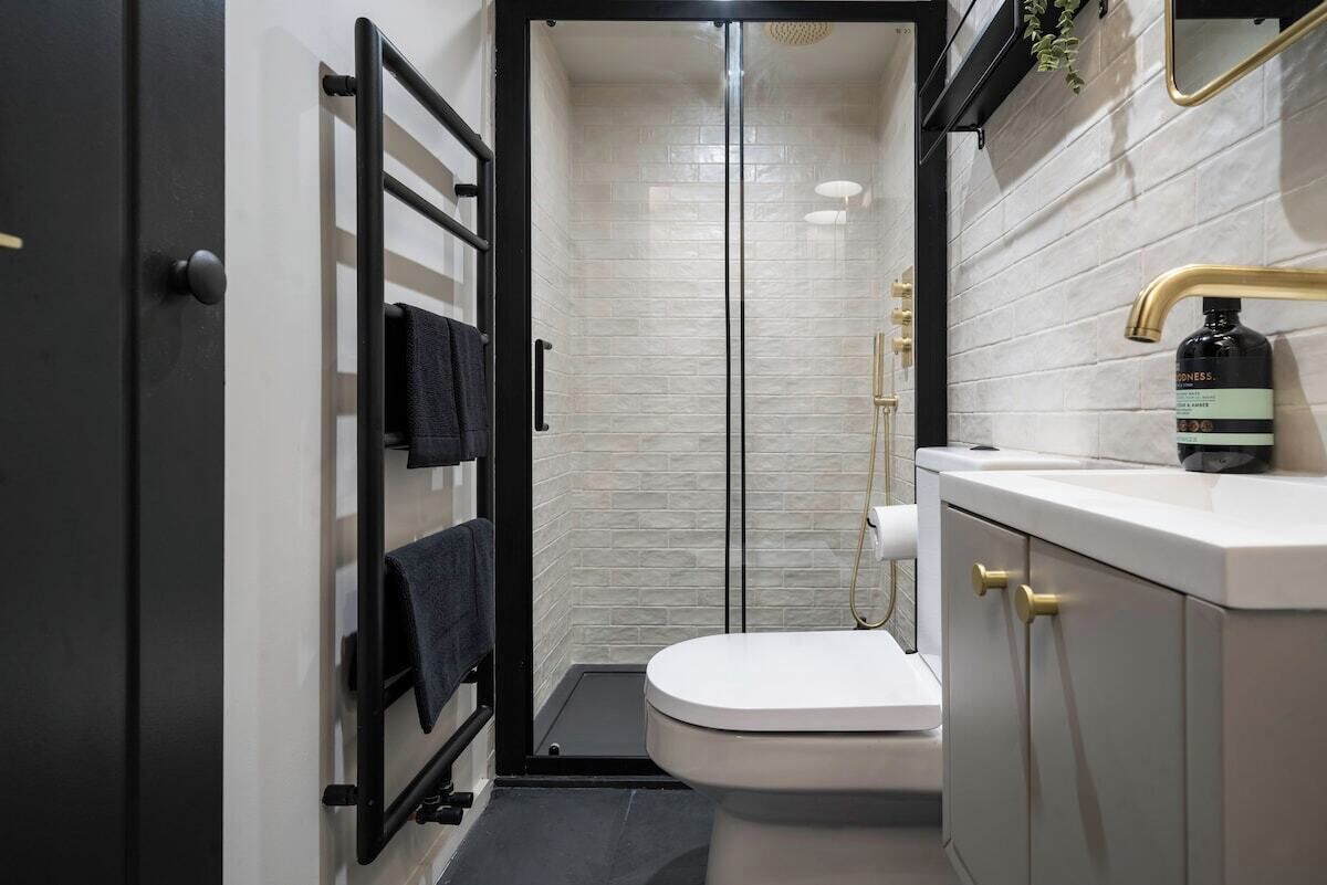 Shower, hair dryer