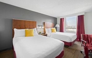 1 bedroom, desk, laptop workspace, blackout curtains